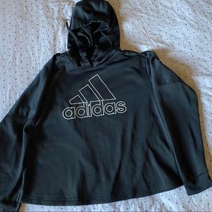 Black and White Adidas Hoodie